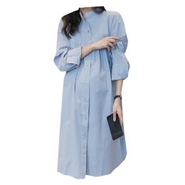 SKUFPW013 manufacturing long-sleeved maternity dress design jumpsuit shirt maternity dress stand-up maternity dress supplier SKUFPW013 manufacturing long-sleeved maternity dress design jumpsuit shirt maternity dress stand-up maternity dress supplier